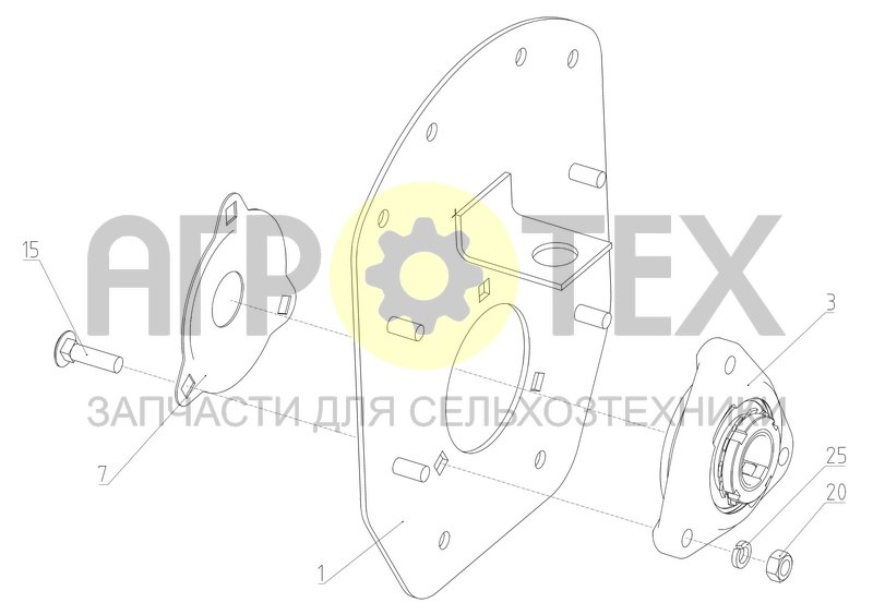 Фланец (S300.21.05.080А) (№7 на схеме)